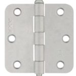 AXA Scharnier 76x76x2 met afgeronde hoeken 1105 rvs