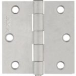 AXA Ongelagerd scharnier 76x76x2 met rechte hoeken rvs
