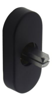 Intersteel Raamkruk basisplaat hals Ø18mm mat zwart