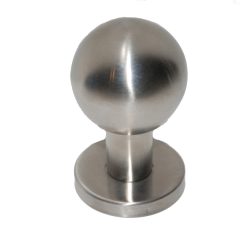 Voordeurknop bol rvs