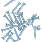 20 stuks schroeven 16 mm chroom kleur