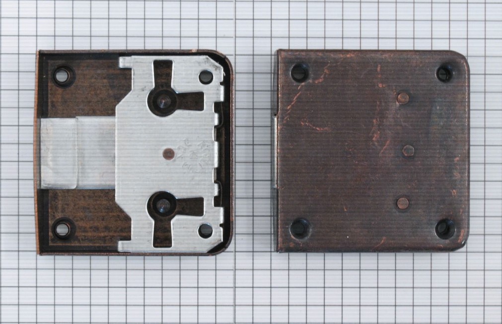 Opdekslot brons 35 mm - Afbeelding 3