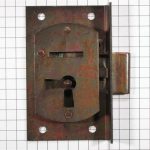 Halfopdekslot verbronsd penmaat 20 mm Links