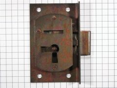 Halfopdekslot verbronsd penmaat 20 mm Links