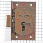 Halfopdekslot verbronsd penmaat 20 mm Rechts