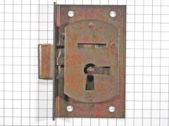 Halfopdekslot verbronsd penmaat 20 mm Rechts