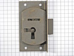 Halfopdekslot verbronsd penmaat 15 mm Links