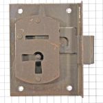 Halfopdekslot verbronsd penmaat 30 mm Links