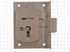 Halfopdekslot verbronsd penmaat 30 mm Links