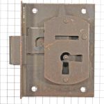 Halfopdekslot verbronsd penmaat 30 mm Rechts