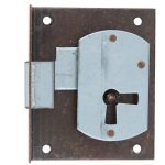 Halfopdekslot verbronsd penmaat 35 mm Rechts