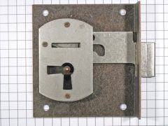 Halfopdekslot verbronsd penmaat 40 mm Links