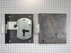 Halfopdekslot verbronsd penmaat 40 mm Rechts