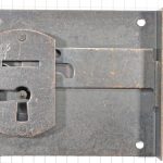 Halfopdekslot verbronsd penmaat 60 mm Links