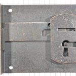 Halfopdekslot verbronsd penmaat 60 mm Rechts