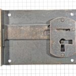 Halfopdekslot verbronsd penmaat 70 mm Rechts