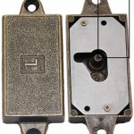 Meubelslot 15 mm links brons