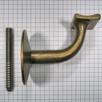 Leuninghouder messing antiek