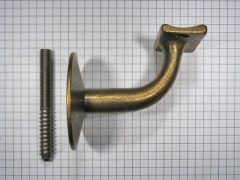 Leuninghouder messing antiek