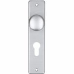 S2 Binnendeurschild knop PC55, aluminium