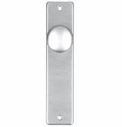 S2 Binnendeurschild blind met knop, aluminium