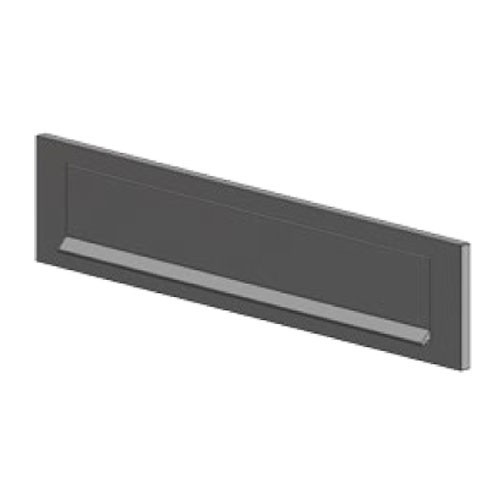 S2 briefplaat aluminium F71 - gepolijst rechthoekig - Afbeelding 2