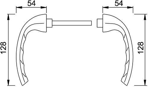 Deurklink aluminium Hoppe Tokyo - Afbeelding 2