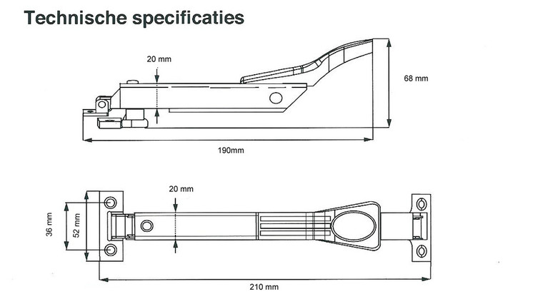 Raamuitzetter wegdraaibaar rvs antraciet - Afbeelding 2