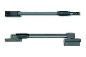 Telescopische raamuitzetter 35 cm zilver antraciet