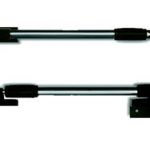 Telescopische raamuitzetter 30 cm rvs zwart