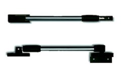 Telescopische raamuitzetter 30 cm rvs zwart