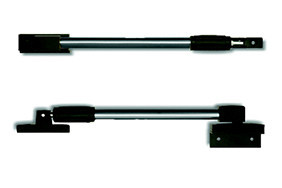 Telescopische raamuitzetter 50 cm rvs zwart