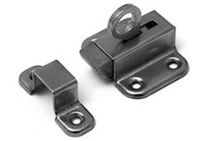 Raamknip staal verchroomd