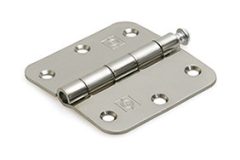 Scharnier 76x76 mm ronde hoek losse pen rvs