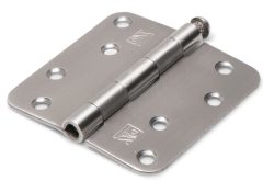 Scharnier 89x89 mm ronde hoek losse pen rvs