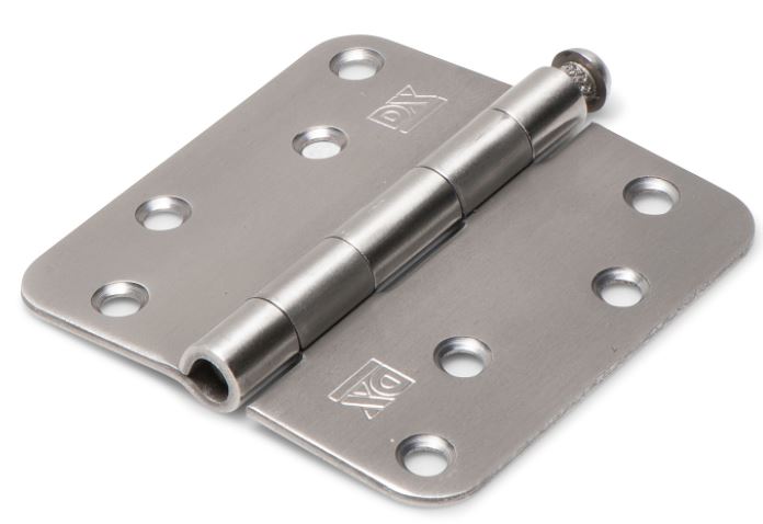 Scharnier 89x89 mm ronde hoek losse pen rvs