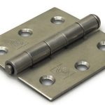 Scharnier 63x63 mm rechte hoek losse pen rvs