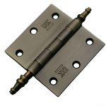 Vaaskopscharnier 76x76 mm met losse pen staal verbronsd