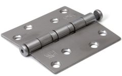 Kogellagerscharnier 89x89 mm rechte hoek losse pen rvs