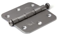 Kogellagerscharnier 76x76 mm ronde hoek rvs