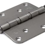 Kogellagerscharnier 89x89 mm ronde hoek rvs