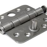 Kogellagerscharnier 89x89x3 mm ronde hoek SKG3 rvs