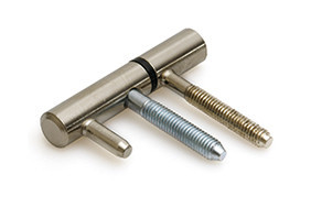 Inboorpaumelle voor houten deuren en kozijnen vernikkeld