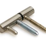 Inboorpaumelle voor houten deuren en kozijnen rvs