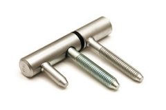 Inboorpaumelle voor houten deuren en kozijnen satijn verchroomd