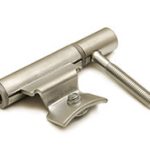 Inboorpaumelle voor houten deuren en metalen metselkozijnen satijn verchroomd