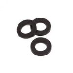 Nylon ring voor paumelle scharnier 14 mm zwart