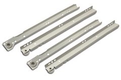 Paar ladegeleiders 45 cm wit