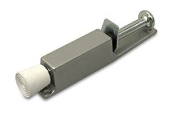 Deurvastzetter voetstift 25x120 mm zilvergrijs