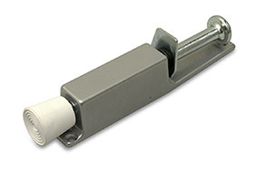 Deurvastzetter voetstift 25x120 mm zilvergrijs